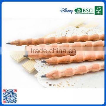 Funny Design Calabash Shaped Cedar Wooden HB Flexible Pencil for School or Artiest