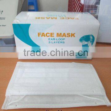 3ply disposable Surgical Face Mask,Ear-loop Face Mask