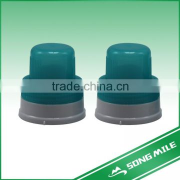 Double color plastic cap for shampoo bottle