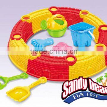 Hot Summer Products Plastic Sand Box Toys Beach Castle Wall Toy Set photo-2
