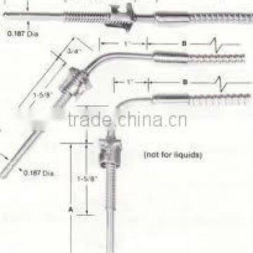 Spring Loaded thermocouple Bayonet Thermocouples for Plastic Industry