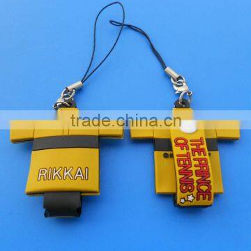 T-shirt shaped mobile phone strap