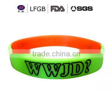Silicone Wrist Band With Country Logo Printed , Factory Direct Supply Cheap Custom Silicone Bracelet photo-4