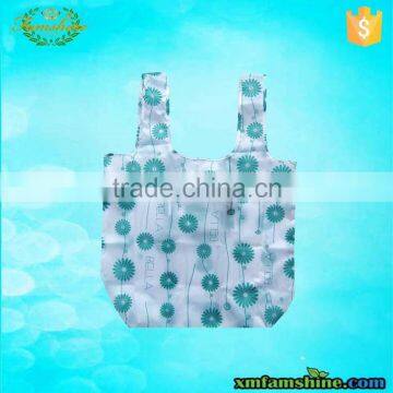 reusable 190T folded compact nylon shopping bag