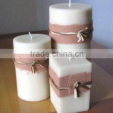 Solid Ivory White Beeswax Candles