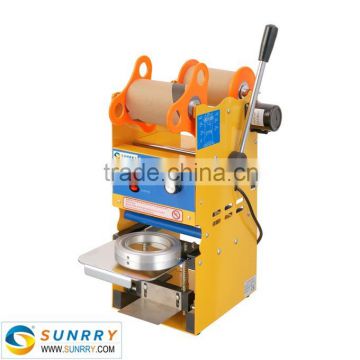 2015 popular semi-automatic sealing lid machine for plastic and aluminum foil cup for CE                        
                                                Quality Choice