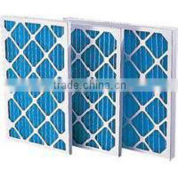 Cardboard Frame Synthetic Fiber Foldaway Panel Filter