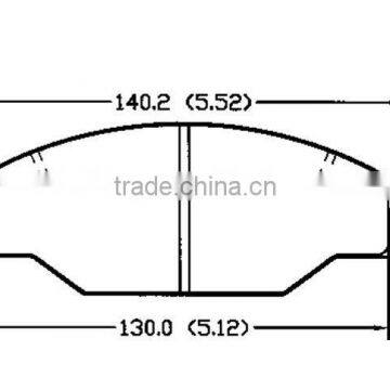 D438 04465-YZZ56 for Toyota crane brake pads