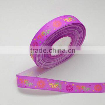 Single Face Printed Grosgrain Ribbon, Celebrate Polyester Ribbon(SRIB-S011-25mm-2)