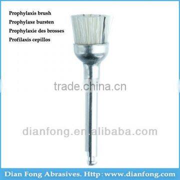 R4Dw White RA Shank Low Speed Cup Bristle Prophy Brush Supplier