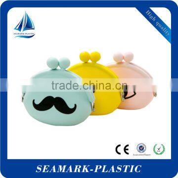 2016 novelty giveaways custom made silicone unique coin purse for advertising