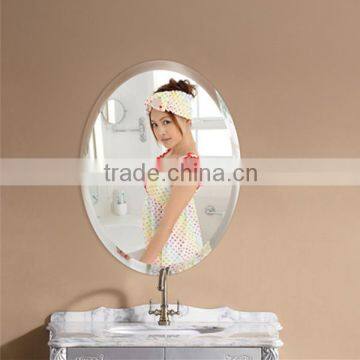 5mm Oval Shaped Beveled Safety Mirror For Bathroom