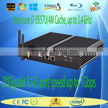 i7 mini notebook Mini PC Intel Core i7-5557U with small size low power barebone systerm