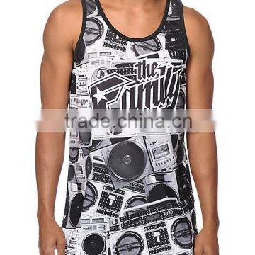 Wholesale custom men dri fit running singlets printing sublimation running singlets running stringer singlet