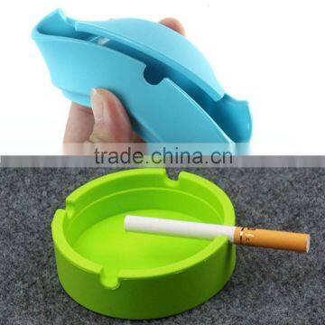 Promotion Wholesale Plastic Silicone Ashtray , Cigar Ashtray Ash Bin , Tobacco Jar photo-3