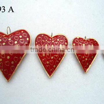 Heart Christmas hangings Set of 4, Heart & Star Christmas Hangings and christmas Hanging items