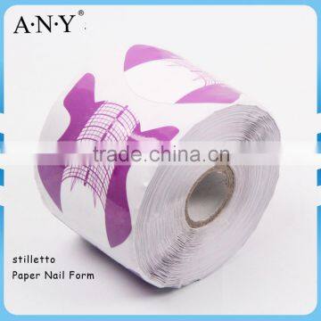 ANY Crystal Nails Design Paper Stiletto Nail Art Forms 500 PCS Per Roll