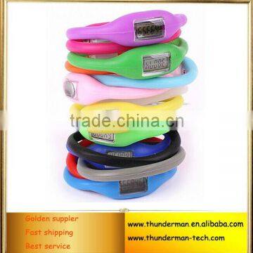 Digital Silicone Bracelet pedometer with Step counter function