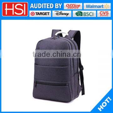 classic design front 3 pocket cordura backpack with metal handle