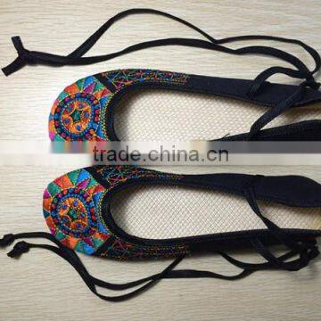 Plus Size New Fashion Women's Shoes Old Peking Flats,Ladies Embroidery Soft Sole Lace-Up Casual Shoes Zapatos Mujer photo-4