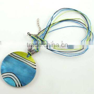 2012 Blue Shell & Pearl Fashion necklace