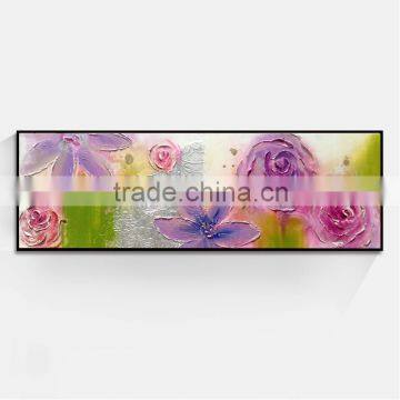 Shu1769 Modern decor 3d single panel white flower oil painting