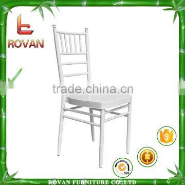 Good Quality Chiavari Chair Iron Tiffany Chair White Color Wedding Chair photo-5