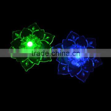 2014 battery operated color changing flower led night light for home decoration