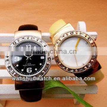 diamond bracelet watch bangle watch leather strap