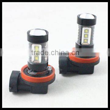 car auto 16 led 3528 smd h8 h9 h11 white 80w led fog light lamp bulb driving headlight dc 12v