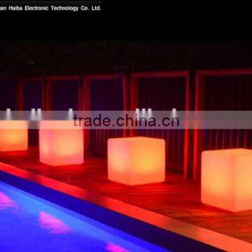 Led cube chair hot led funiture 40*40*40cm led bar chair Chinese suppliers