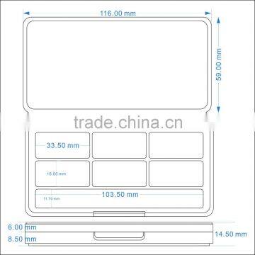 Cheap Plastic Empty Display Palette Eyeshadow Case
