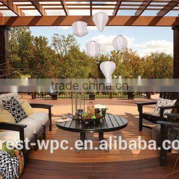 pvc pergola Jiangsu supplier HDPE wpc wood long life rot-resistance construction material