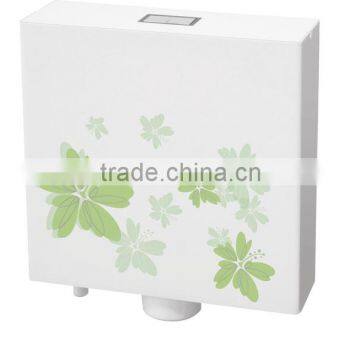 dual flush top push water saving decorative design plastic toilet cistern