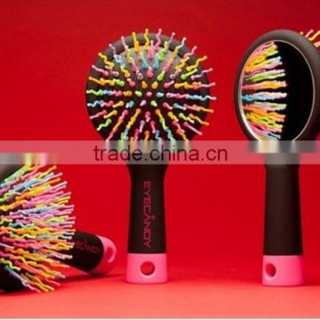 rainbow hair comb with Mirror