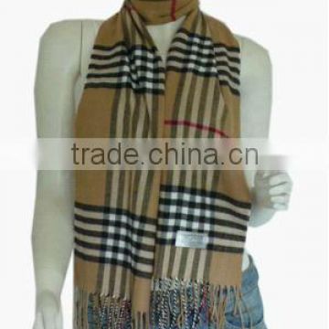 Super Soft Cashmere Feel Classic Plaid Tassel Scarf