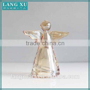 LX-D011 angel glass ornaments bulk christmas glass craft