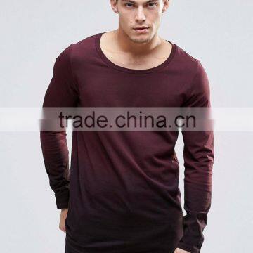 Men's Dip Dye Long Sleeve T Shirts