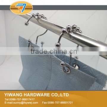 factory wholesale double heads metal bath curtain hooks accessories