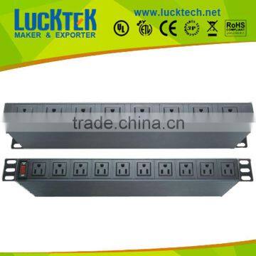 2U Depth PDU 10 ways amrican socket