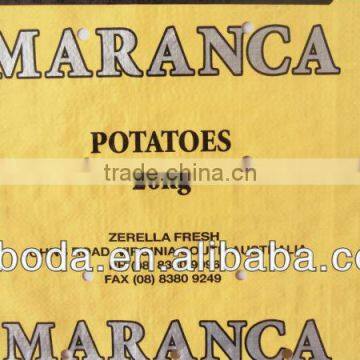 50 KG bopp woven potato mesh bag