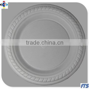 5inch Disposable Round Plastic Plates Dinner Dishes