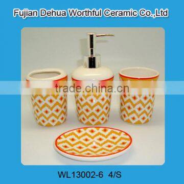 Simple Design Ceramic Hotel Bathroom Accessories for Wholesale photo-3