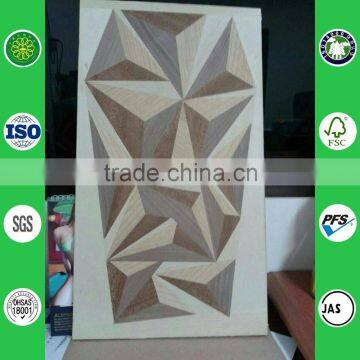 veneer 3D wave board MDF decorative wall panels