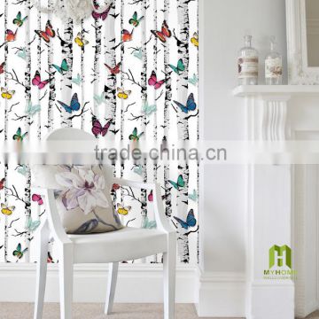 good quality MyHome vinyl wallpaper price washable 3d wall paper