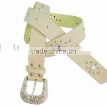 Fashion lady belt with rhinestones