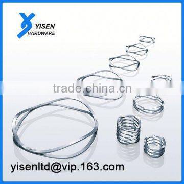 Wave springs with flat wire compression product manufacture