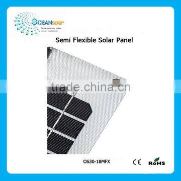 30W Monocrystalline Silicon Cell Marine Bendable Semi Flexible Solar Panel photo-6