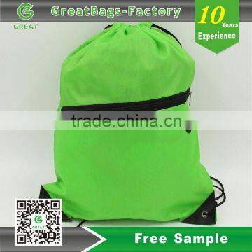 Lead free Cheap Sports nylon ripstop drawstring bag