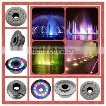 IP 68 Stainless Steel LED Underwater Lights for Fountain/ led fountain colorful lighting